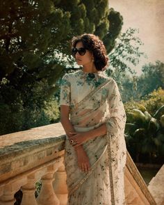 Sabyasachi Indian Saree Blouse, Saree Trends, Elegant Saree, Girl Things, Stylish Sarees, Blouse Design Models