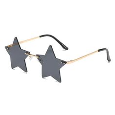 Star Shape Fashion Sunglasses Makeup Hairband, Shape Mirror, Unique Eyewear, Shape Sunglasses, Sunglasses Women Fashion, Vintage Headbands, Cloud Shapes, Rimless Sunglasses, Mens Eyewear