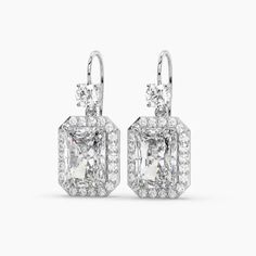 Radiant 6 ct Solitaire Halo 950 Platinum Earrings, Lab-grown IGI Certified | eBay Gia Certified White Cluster Earrings For Formal Events, Gia Certified Drop Diamond Earrings For Formal Occasions, Formal Platinum Prong Set Cluster Earrings, Formal Platinum Baguette-cut Earrings, Platinum Cluster Earrings With Prong Setting For Formal Events, Platinum Cluster Earrings With Prong Setting For Formal Occasions, Formal Platinum Baguette Cut Earrings, Formal Baguette Cut Platinum Earrings, Gia Certified Fine Jewelry Earrings For Formal Occasions