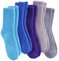 PRICES MAY VARY. GOOD MATERIAL-- Womens Super Soft Warm Microfiber Stretchy Fluffy Winter Socks are made of 95% Polyester & 5% Spandex. The Plush Fuzzy Slipper Socks will provide the coziness you ache for. ULTRA WARM--The plushness of the solid color fuzzy socks is guaranteed to keep your feet warm and toasty in the harshest of temperatures. SIZE & PACKAGEING--Free size: 9-11 (fit women's shoe sizes 5-10). Each Package including 5 pairs of attractive colors socks, so everyone can enjoy these col Giraffe Slippers, Sleeping Socks, Healthy Period, Womens Wool Socks, Have A Sweet Dream, Fluffy Comforter, Adult Easter, Non Slip Socks, Fluffy Socks