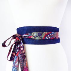 Fabric Belts For Women Fashion, Belt Making Ideas, Fabric Belts For Women, Obi Belt Pattern, Obi Style, Obi Belts, Ropa Upcycling, Diy Belt, Diy Belts