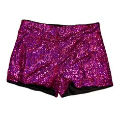 Hese Sequin Hot Pants Will Have You Looking Showstopping No Matter How You Pair Them With A Glam Top Or A Casual Tee. Perfectly Stretchy With A Zip Closure In Back, You'll Be Ready To Party All Night Long. Hand Wash, Line Dry 100% Polyester Medium Stretch Flat Lay Measurements: 1x- Waist (36) Rise (13) Inseam (2) 2x- Waist (38) Rise (13) Inseam (2) 3x- Waist (40) Rise (13) Inseam (2) **Add 1-3 Inches Of Stretch** Fitted Party Bottoms With Short Inseam, Fitted Bottoms With Short Inseam For Party, Stretch Sequin Short Bottoms, Party Pants With Built-in Shorts, Stretch Sequined Short Bottoms, Short Stretch Sequined Bottoms, High Waist Purple Bottoms For Night Out, Fitted Sequin Bottoms For Summer, Fitted High-waisted Sequin Shorts