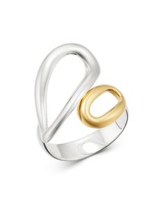 Ippolita 18K Yellow Gold & Sterling Silver Chimera Small Bypass Ring Bypass Ring, Metal Rings, Silver Gold, Gold Rings, Silver Jewelry, Jewelry Accessories, Yellow Gold, Sterling Silver, Gemstones