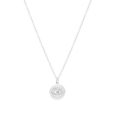 This beautiful Diamond Evil Eye Disc Pendant adds an elegant touch to any outfit. Crafted using 925 sterling silver and genuine diamonds, it is sure to become a cherished piece of jewelry for years to come. Diamond Wrap Ring, Diamond Evil Eye, Multi Sapphire, Simple Bracelets, Initial Ring, Opal Bracelet, Disc Pendant, Eternity Ring Diamond, Fine Jewelry Collection