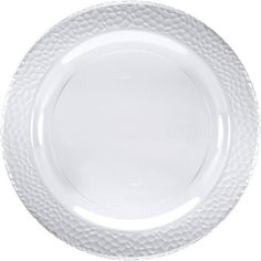 an empty white plate on a white background