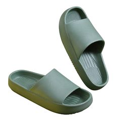 These Simple Waterproof Slides ﻿are wonderful shoes to bring to the waterpark, pool, or beach. With its waterproof materials, you do not have to be cautious of bring these shoes to the water. They are also made with very lightweight materials while still being kind to your feet. FEATURES: Style Open toe Season Summer/Spring Sole Flat Vamp material EVA COMFORTABLE MATERIAL: The Simple Waterproof Slides are made of high-density material. These are light, soft, breathable, and waterproof, and their Non-slip Closed Toe Eva Slippers, Comfortable Non-slip Slides With Round Toe, Non-slip Eva Closed Toe Slippers, Green Casual Eva Slippers, Round Toe Non-slip Eva Slides, Non-slip Eva Slides With Round Toe, Non-slip Solid Synthetic Slippers, Non-slip Synthetic Slippers, Comfortable Green Slide Slippers