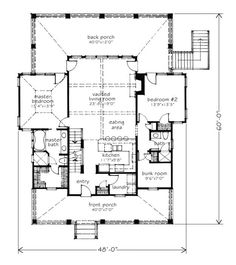 the first floor plan for this house