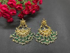 We bring beautiful Jewelry sure to elevate any look! Kindly pay attention to all photos and video and ask questions about the item prior to ordering. Bollywood Style Chandbalis With Dangling Beads For Diwali, Bollywood Chandbalis With Dangling Beads For Diwali, Elegant Green Chandbalis For Eid, Festive Green Chandbalis For Party, Green Cutdana Chandbalis For Party, Green Kundan Chandbalis For Wedding, Bollywood Chandbalis With Dangling Beads For Festive Occasions, Bollywood Style Chandbalis With Dangling Beads For Festive Occasions, Bollywood Festive Chandbalis With Dangling Beads