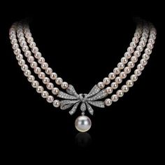 صفحات التلوين, Pearl Jewelry Design, Pearl Jewels, Pearl Necklace Designs, Diamond Necklace Designs, Pearl And Diamond Necklace, Diamond Jewelry Designs, Pearl And Diamond Earrings, Natural Pearl