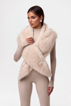 Our luxe cruelty-free shawl will take your outfits to new levels. Formulated with a plush faux fur and solid inner lining intended to zhuzh up your attire. Accessories Collection Import Self: 100% Poly Super Fiber Lining: 95% Polyester, 5% Spandex One size Fur Scarf, Swim Shop, Accessories Collection, Dress Jewelry, Womens Size Chart, Lace Knitting, Cruelty Free, Vegan Leather, Shawl