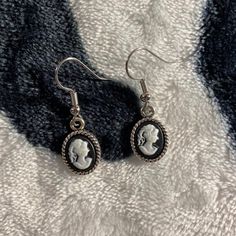 These cute portrait earrings are great for those that want a light fashionable piece of jewelry! For long lasting quality please handle with care. Portrait Earrings, B W Portrait, Cute Portrait, Handle With Care, Pretty Earrings, Cute Earrings, Jewelry Ideas, Jewelry Earrings Dangle, Piercings