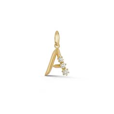 The perfect way to create a personalized look! The Jade Trau Letter Charms are an easy way to make your stack authentically you! • 18k yellow gold • Diamonds: 0.16tcw Mac Background, Mac Backgrounds, Minimal Jewelry, Letter A, Letter Charms, Free Gift Wrapping, Gold Charm, Charm Jewelry, Gold Diamond