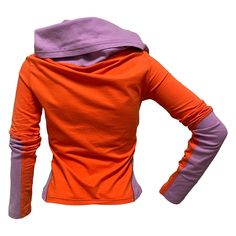 condition 9/10 color orange × purple size m chest 41cm, length 49cm, shoulder 39cm, sleeves 68cm by flat cotton 94% elastane 6% made in italy free shipping worldwide Orange Fitted Cotton Tops, Fitted Cotton Orange Tops, Fitted Orange Cotton Top, Fitted Long Sleeve Orange Top, Orange Stretch Cotton Tops, Fitted Orange Top For Fall, Turtleneck Top, Turtle Neck Top, Rose Print