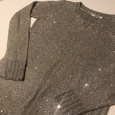 Fun Sweater With Sequins Sewn On For Pretty Sparkles! 100% Polyester. 20” Pit To Pit And 27” Long Both Lying Flat. Fun Sweater, Sparkle Sweater, Bb Dakota, Cool Sweaters, Colorful Sweaters, Scoop Neck, Sweaters For Women, Sparkle, Sewing