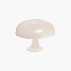 a white table lamp on a white background