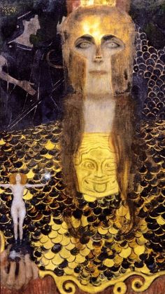 a painting with an image of a woman on it's face and other artwork in the background