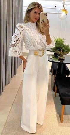 Chique Outfit, Chique Outfits, Looks Chic, Wedding Guests, Lace Fashion, Dresses To Wear To A Wedding, White Outfits