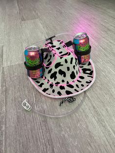 "**Be sure to check out my new website linked on my page or by going to www.howdy.company! A fun, neon style, cowboy hat with cup holders for two cans and a straw. Each hat is made to order to match your color preferences for both the Iights and the hat itself. The Iights give the hat a cool mix between futuristic and western looks. I love seeing all of the different color combinations people come up with. My personal favorites are the pink Iights with the pink hat or the aqua Iights with the wh Fun Cowboy Hats, Cowboy Hats Decorated, Cowboy Hat Decorations Ideas, Birthday Cowboy Hat, Neon Cowboy Hat, Neon Cowboy, Custom Cowboy Hats, Neon Style, Combination Fashion