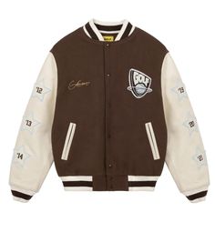 Golf Championship, Clothing Reference, Letterman Jackets, Golf Wang, Letterman Jacket, Fashion Board, Winter Tops, Leather Sleeve