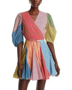 RHODE Claudine Dress Women - Bloomingdale's Elegant Multicolor Patchwork Dress, Chic A-line Patchwork Dress, Chic A-line Mini Dress With Patchwork, Rhode Clothing, Doralee Rhodes 9 To 5, Rhode Dress, Doen Bijou Dress, Rhode Island Painting, Swimsuit Cover Up Dress