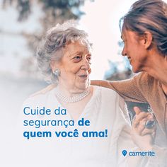 two women are talking to each other with the words guide da segurranoca de que quem voce ama