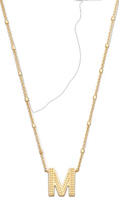 Metal Cable Chain Necklace For Layering, Metal Beaded Chain Necklaces For Layering, Metal Beaded Chain Necklace For Layering, Adjustable Metal Necklace With Cable Chain, Adjustable Metal Cable Chain Necklace, Delicate Metal Chain Necklace With Initial Pendant, Dainty Metal Necklace With Cable Chain, Dainty Cable Chain Metal Necklace, Chic Gold-tone Cable Chain Necklaces