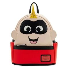 Loungefly Disney D23 The Incredibles Jack-Jack Light Up Cosplay Mini Backpack Exclusive The Loungefly D23 Exclusive Incredibles Jack-Jack Light Up Cosplay Mini Backpack Is Made Of Vegan Leather (Polyurethane). The Bag Has Adjustable Shoulder Straps With Sturdy Metal Hardware. Additional Features Include Applique And Printed Details. Take Note Of The Coordinating Inside Lining. This Backpack Is An Officially Licensed Disney-Pixar Product. Backpack Dimensions: 9”W X 10.5”H X 4.5”D Vegan Leather Yl Novelty Red Travel Bag, Themed Red Backpack, Red Themed Backpack Bag, Character Style Backpack For Disney Fan Events, Red Themed Standard Backpack, Themed Red Travel Backpack, Themed Red Travel Bag, Red Disney Style Backpack For Disney Trips, Red Disney Backpack For Disney Fan Events