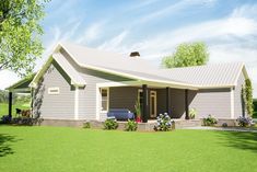 1579 Square Foot Country House Plan with Wraparound Porch - Architectural Designs - 86377HH | Architectural Designs - House Plans