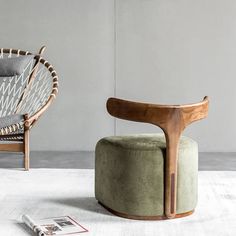 42925728956568 Nordic Scandinavian Style, Sculptural Chair, Leisure Chair, Nordic Modern, Stool Chair, Comfortable Chair, Wood Accents, Kitchen Chairs, Art Furniture