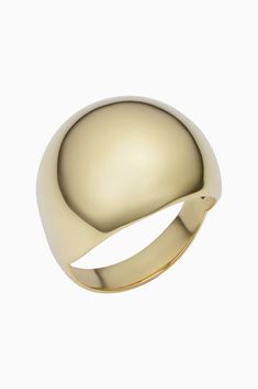 Italian for "dome" our Cupola Ring is a nod to the dome-shaped architecture seen all around the world. The polished, rounded design is an elegant and eye-catching sight, whether atop a historic building or poised on your finger. Metal: 14 Karat Yellow Gold Weight: 3.9 Grams Available in Multiple Sizes Dimensions; 18.5mm Diameter  Origin: Crafted in Istanbul, Turkey Timeless Domed Signet Ring With Polished Finish, Luxury Domed Signet Ring For Formal Occasions, Yellow Gold Domed Signet Ring For Formal Occasions, Formal Yellow Gold Domed Signet Ring, 14k Gold Domed Signet Ring With Polished Finish, Luxury Domed Jewelry With Polished Finish, Gold Domed Signet Ring For Formal Occasions, Luxury Domed Rings For Formal Occasions, Classic Dome Ring With Polished Finish