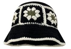 PRICES MAY VARY. Material: Hollow out crochet knitted bucket hat for Women Men made of high-quality polyester, which is soft, lightweight and comfortable to wear One Size: One size is the most suitable; Perimeter: 22-22.8 inches; The hollow out design makes it breathable enough and won't sweat; The beautiful crochet hat is the best choice for mothers, wives, sisters and colleagues Feature: This knitted bucket shaped hat is crafted using exquisite hand crochet technology, and features a vintage f Granny Square Hat, Flower Bucket Hat, Style Bucket Hat, Colorful Knit, Art Crochet, Crochet Sun Hat, Crochet Hat For Women, Crochet Bucket, Bucket Cap