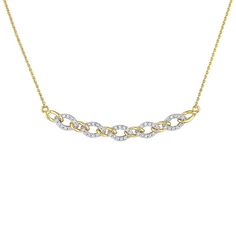 This understated oval link necklace features genuine diamonds and 10k gold for a look that shines. This understated oval link necklace features genuine diamonds and 10k gold for a look that shines. Clasp: spring-ring Nickel free Metal: 10k gold Chain length: 17 in. Packaging: boxed Finish: polished Chain type: cableDIAMOND DETAILS Total weight: 1/6 ct. Color grade: G-I Clarity: 12-13 Shape: round Setting: pave Diamond weights are approximate. Diamond Total Weights may vary between .01 and .13 ct Yellow Gold Oval Link Diamond Necklace For Anniversary, Anniversary Yellow Gold Diamond Necklace With Oval Link, White Gold Oval Link Diamond Necklace, White Gold Diamond Necklace With Oval Link, Oval Diamond Necklace With Accents For Anniversary, White Gold Necklaces With Diamond Accents And Oval Link, Anniversary Oval Link Necklace With Diamond Accents, Classic Diamond Necklace With Oval Link Cable Chain, Anniversary Diamond Necklace With Curb Chain