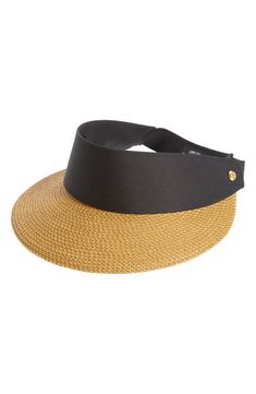 Eric Javits 'Squishee® Champ' Custom Fit Visor | Nordstrom Adjustable Structured Crown Straw Hat For Vacation, Adjustable Sun Hat With Structured Crown For Vacation, Adjustable Structured Crown Sun Hat For Vacation, Adjustable Straw Sun Hat With Structured Crown, Adjustable Gold Straw Sun Hat, Adjustable Structured Crown Hat For Vacation, Adjustable Woven Hat With Structured Crown, Casual Hat With Adjustable Structured Crown, Casual Adjustable Hat With Structured Crown