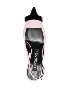 light pink/black calf leather patent finish details appliqué detail pointed toe buckle-fastening slingback strap branded footbed 75mm mid heel This piece comes complete with a protective dust bag.Gender: WomenMaterial: OUTER LEATHER 100% ; LINING LEATHER 100% ; SOLE LEATHER 100%Color: BLACK/PETALLOMade in: ITProduct ID: B07620 MFN595 5859*Import tax/duty will be calculated at checkout (If applicable) Designer Pink Pointed Toe Slingback Pumps, Designer Pink Slingback Pumps With Pointed Toe, Pink Ankle Strap Slingback Pumps With Branded Heel, Pink Leather Slingback Pumps With Padded Heel, Designer Pink Leather Slingback Pumps, Designer Pink High Heel Slingback Pumps, Pink Pumps, Sergio Rossi, Slingback Pump