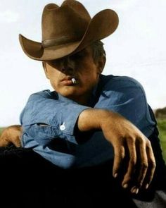 James Dean, Cowboy Hat, A Car, Dean, A Man, Cowboy, Black And White, White, Black