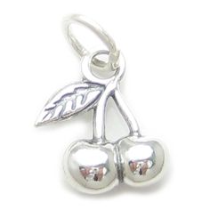 Cherries sterling silver charm .925 x 1 Fruit Cherry charms - Cherries - Sterling Silver 925 - Fitting - Jump Ring - Charm - Fruit Cherry charms   - - - Cherries Sterling Silver .925 Charm Fitting - Jump Ring - NOT suitable for bead bracelets - NOT suitable for Pandora bracelets - to fit a Pandora bracelet or another design please send a message before purchasing so we can advise the additional fitting that you need to buy Fruit Cherry charms Sterling Silver Charm 925 Food/ Drink Charm Fitting - Jump Ring Maldon Jewellery Traditional Sterling Silver 62299 REF CF Moderno No Stone Silver Please note, we do NOT supply gift boxes, so your item will NOT come in a gift box. If you have purchased a converter or clip or fitting and would like it connected or attached to another item you have also Jewellery Traditional, Sterling Silver Charms, Sterling Silver Jewellery, Fine Jewelry Bracelets, Bead Bracelets, Pandora Bracelets, Pandora Bracelet, Sterling Silver Charm, Jump Rings