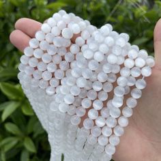 More Gemstone Beads https://www.etsy.com/hk-en/shop/PrettyBeadsFinds?ref=seller-platform-mcnav§ion_id=28496038 Quality Grade: AAA Shape: Round Smooth Color: White Style: Natural Function: supplied for bracelets, necklaces and so on jewelry making Beads Size 6mm Hole Size: 1.0mm Beads Count: 63pcs or 63/2pcs Beads Size 8mm Hole Size: 1.2mm Beads Count: 48pcs or 48/2pcs Beads Size 10mm Hole Size: 1.2mm Beads Count: 38pcs or 38/2pcs ⭐️About Shipping Your order will be shipped via China Post, EMS an White Gemstone Beads For Jewelry Making, White Beads For Jewelry Making, White Round Beads For Gifts, 2mm Beads, Crystal Massage, Clear Quartz Necklace, Making Beads, Bachelorette Gifts, Beads For Jewelry Making