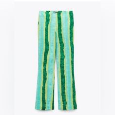 Box 28 Resort Where Summer Festival, Funky, Retro Linen, Breathable, Beach, Vacation, Cruise Cord Coordinated Set Set Green, Aqua Lime Green For Screen Shades Of Green, Striped, Colorful Pastel Maximalist, European Italian Porto, French Spanish Mexican Striped Stretch Pants For Summer, Vibrant Wide Leg Summer Pants, Trendy Green Pants For Vacation, Trendy Green Beach Pants, Vibrant Spring Vacation Pants, Vibrant Pants For Spring Vacation, Green Stretch Pants For Vacation, Green Spring Beach Pants, Vibrant Yellow Bottoms For Spring