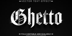 an old fashioned font that has been changed to look like it is in the style of gothic