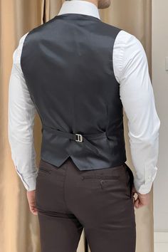 Business Vest With Pockets And V-neck, Fitted Vest For Office In Winter, Fitted Winter Vest For Office, Fitted Vest For Office And Winter, Fitted Office Vest For Winter, Fitted Business Vest With Pockets, Wool Waistcoat, Navy Blue Pattern, Outwear Coat