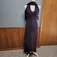 Prom Dress 80s Style, Fishtail Dress Prom, Dark Purple Formal Dress, Dress 80s Style, Infinity Wrap Dresses, Purple Formal Dress, 90s Prom Dress, Dark Purple Dresses, Comfortable Maxi Dresses