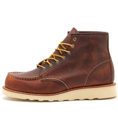 Taken from Red Wing’s heritage series, these Moc toe boots are inspired by traditional workwear styles and built to last. Made in the USA, they’re fitted with a Goodyear welt and Traction Tred rubber soles for durable wear to withstand all of your outdoor pursuits..Leather Uppers.Last: 105.Goodyear Welt.Traction Tred Rubber Sole.Made in Portugal Red Wing Women, Moc Toe Boots, Wing Shoes, Red Wing Shoes, Workwear Fashion, Red Wing, Toe Boots, Goodyear Welt, Red Wings