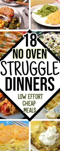 No Oven Struggle Meals and Large Group Dinners To Feed a Potluck Party Crowd, Family Vacation Hotel Meals or Family Reunion events Struggle Dinners, Cold Weather Meals, Meals For A Family, Cheap Dinners For A Family, Gluten Free Enchiladas, Quick Pasta Dishes, Easy Cheap Dinners, Cold Weather Food, Weekly Meals