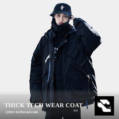 🎯Crazy deal! Don’t miss out!🎯 💥THICK TECH WEAR COAT by CYBER TECHWEAR® on sale for $249.95 💥 Shop now before we sell out! Techwear Hooded Jacket With Pockets For Winter, Winter Techwear Hooded Jacket With Pockets, Cold Weather Techwear Hooded Jacket With Pockets, Winter Techwear Outerwear For Urban Adventures, Winter Techwear For Urban Adventures, Winter Outerwear With Multiple Pockets For Outdoor Activities, Winter Outdoor Outerwear With Multiple Pockets, Winter Hooded Jacket With Multiple Pockets For Outdoor, Winter Outdoor Hooded Jacket With Multiple Pockets