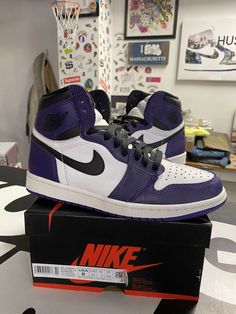 Pre Owned OG ALL with Box 100% Authentic High Court, Jordan 1 Retro High, Jordan 1 Retro, Brands Outlet, Jordan Retro, Jordan 1, Nike Air, Athletic Shoes, Men's Shoes