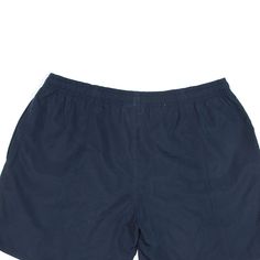 Item is in good used condition. > Size: L > Waist Size: 28" > Inside Leg: 5" > Rise: 9" > Hem: 11" Blue Sportswear Shorts For Outdoor Activities, Casual Navy Shorts For Sports Events, Sporty Blue Shorts For Outdoor Activities, Short Sports Bottoms With Pockets, Blue Sportswear Shorts For Outdoor, Blue Relaxed Fit Moisture-wicking Shorts, Sporty Blue Shorts With 5-inch Inseam, Sports Shorts With Pockets And 5-inch Inseam, Functional Blue Moisture-wicking Shorts