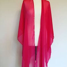 Silk Sarong Scarf Wrap versatile beach wear | Etsy Elegant Open Front Summer Cover-up, Pink Silk Scarf For Beach, Silk Kimono For Evening And Summer, Summer Evening Silk Kimono, Summer Evening Beachwear Cover-up, Summer Silk Shawl Scarf, Evening Beachwear Cover-up, Pink Summer Party Cover-up, Silk Scarf For Beach In Spring