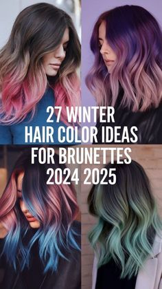 Long Brown Hair Color Ideas, Women’s 2024 Hair Color, Fall Winter Hair Color Dark Brown, Winter 2024 Hair Color, Fall Winter 2024 Hair Color Trends, Fun Winter Hair Color Ideas, Hair Color Ideas For Brunettes 2024, Two Tone Hair Color Ideas For Brunettes, Fall 2024 Hair Color Trends