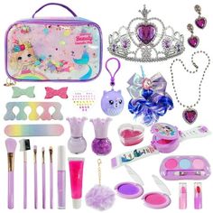 Barbie Makeup Kit, Makeup For Kids, Easter Baby Photos, Disney Frozen Toys, Makeup Toys, Makeup Kit For Kids, Play Makeup, Girl Spa Party, Sarah Ann