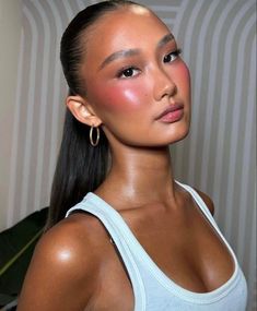 Sunset Blush Makeup Ideas, sunset blush makeup, blush trends, sunset blush trend, pink blush, orange blush, coral blush 2024 Makeup, Bronzing Drops, Maquillage On Fleek, Mekap Mata, 20 Makeup, Swag Makeup, Fall Makeup Looks